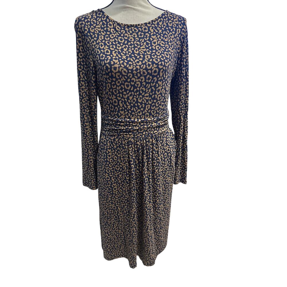 ⭐️ Women’s Boden Printed Knit Dress. Size 8 Long Classic. Career Professional